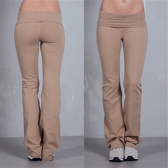 khaki yoga pants